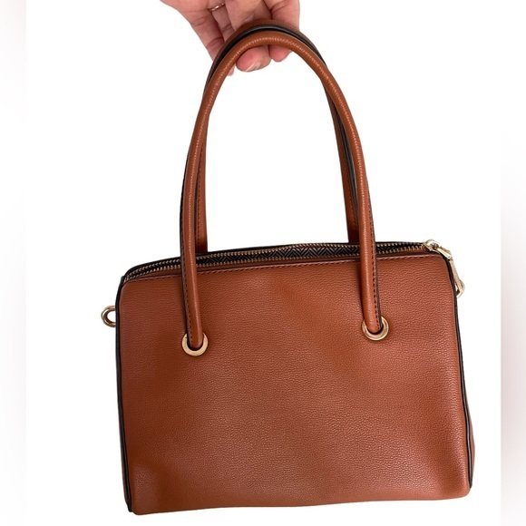 Isabelle Bags Isabelle Vegan Leather Tan Satchel Purse Crossbody Bag Nwot Poshmark